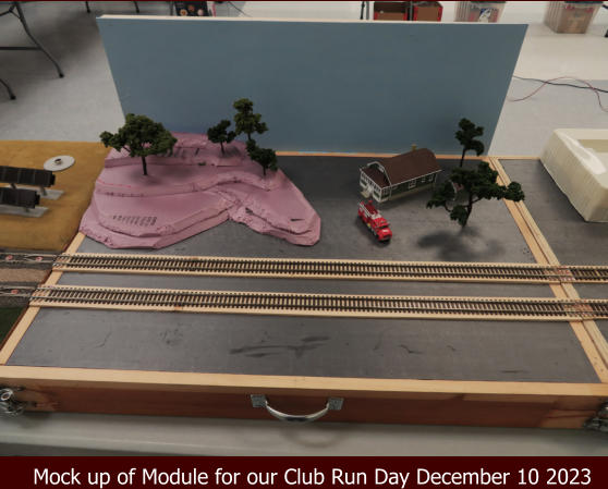 Mock up of Module for our Club Run Day December 10 2023